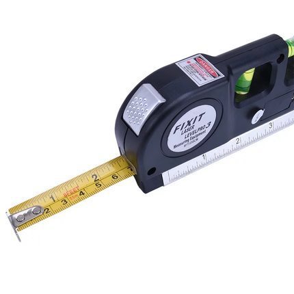 Multi-function tape measure laser level