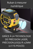 Télémètre laser Règle de mesure de distance de haute précision Ruban laser infrarouge Télémètre portable