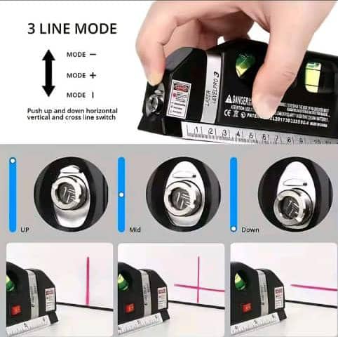 Télémètre laser-règle de mesure de distance de haute précision 3 EN 1