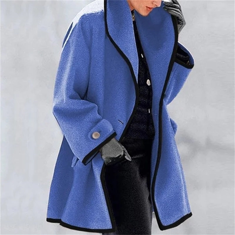 Manteau en laine pour femmes, automne et hiver